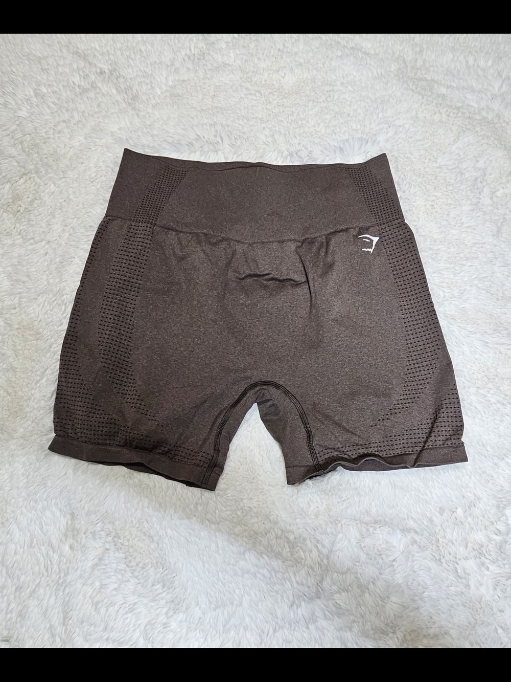 Gymshark Women's Seamless High-Waist Bike Shorts - Taupe Brown-XXL